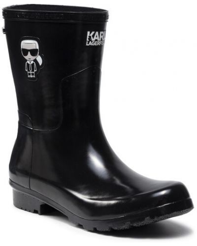 Bottes de pluie Karl Lagerfeld noir
