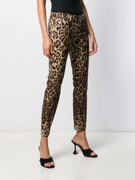Leopardí džíny s potiskem Dolce & Gabbana