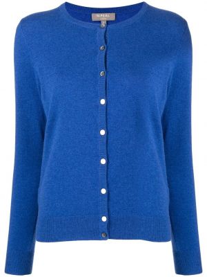 Strikke cashmere cardigan N.peal blå