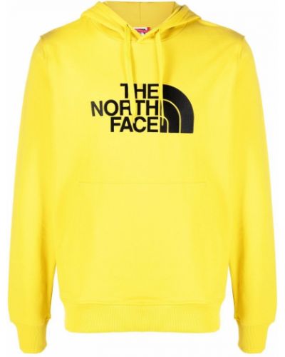 Brodert hettegenser The North Face gul