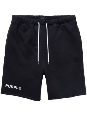 Bavlnené šortky s potlačou Purple Brand