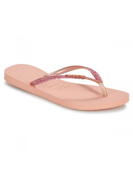 Slim fit žabky Havaianas růžové