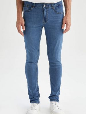 Slim fit kitsa lõikega teksapüksid Defacto sinine