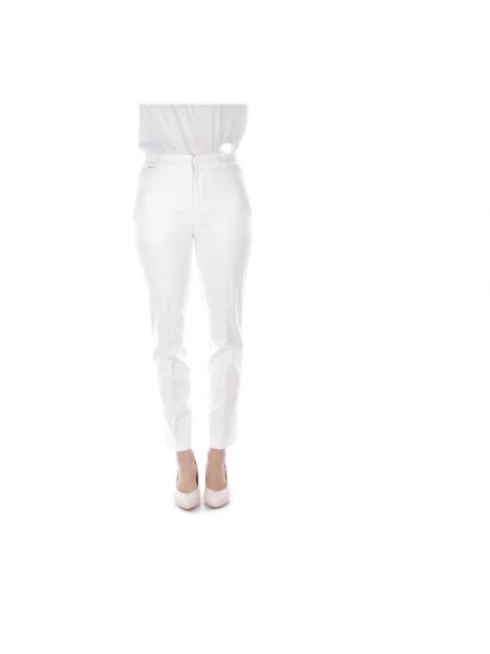 Spodnie slim fit skinny fit Ralph Lauren białe