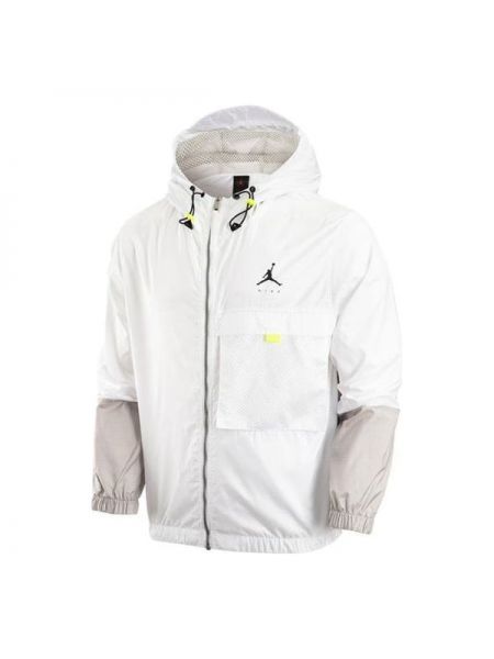 Куртка на молнии с капюшоном Nike белая