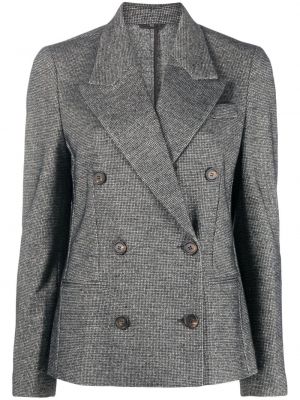 Tweed lang blazer Brunello Cucinelli svart