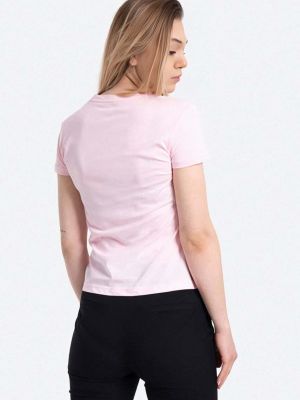 Bavlněné tričko Alpha Industries růžové