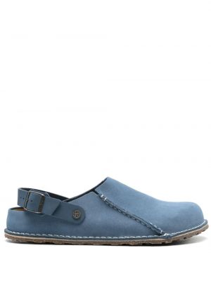Sandały zamszowe Birkenstock niebieskie