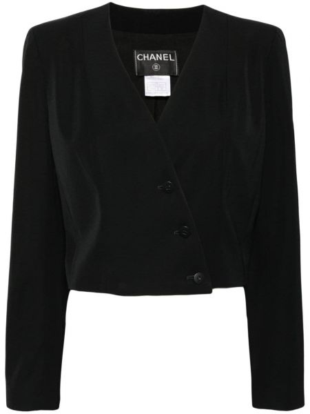 Duga jakna Chanel Pre-owned crna