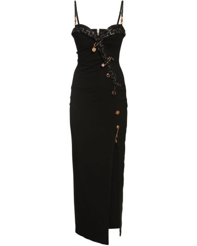 Плаття міді з віскози Versace, чорне