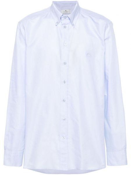 Bavlnená košeľa Etro modrá