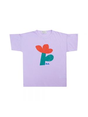 Koszulka z nadrukiem Bobo Choses fioletowa