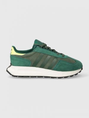 Sneakerși din piele Adidas Originals verde