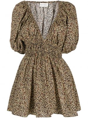 Φλοράλ βαμβακερή φόρεμα με σχέδιο Matteau