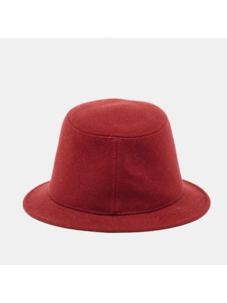 Czapka z kaszmiru retro Hermès Vintage czerwona