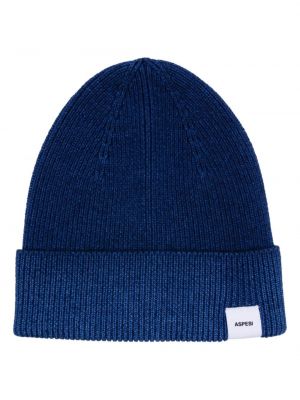 Woll mütze Aspesi blau