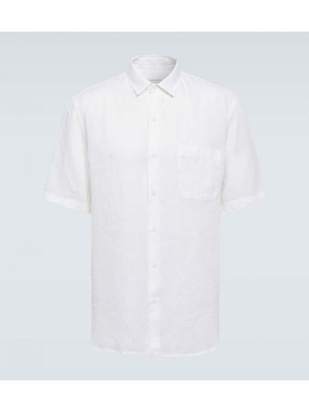 Camisa de lino Sunspel blanco