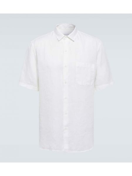 Chemise en lin Sunspel blanc