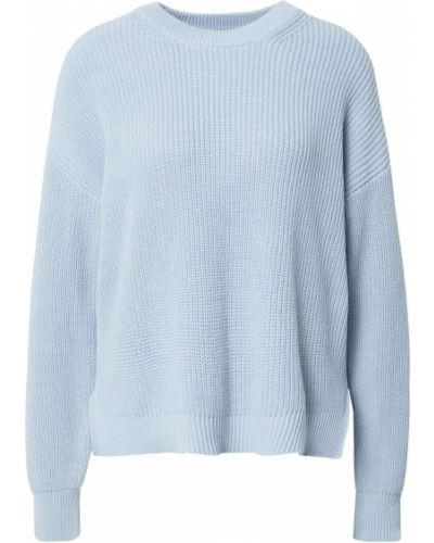 Pletený bavlnený priliehavý sveter Soft Rebels - modrá
