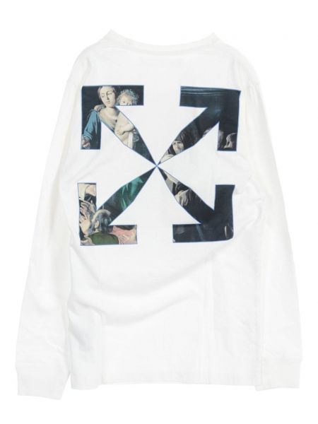 T-shirt manches longues avec manches longues Off-white Pre-owned blanc