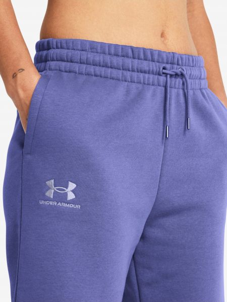 Fleecové sportovní kalhoty Under Armour fialové