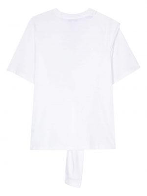 Koszulka bawełniana Tibi biała