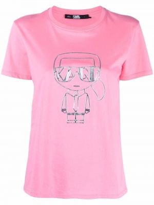 Camiseta Karl Lagerfeld rosa