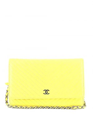Collana di pelle Chanel Pre-owned giallo
