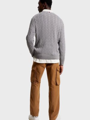 Пуловер Tommy Hilfiger серый