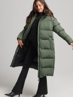 Зимнее пальто Superdry зеленое