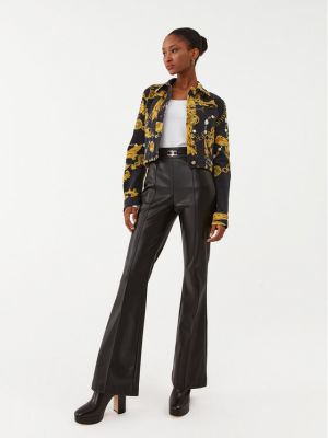 Černá slim fit džínová bunda Versace Jeans Couture