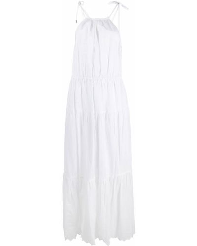 Βαμβακερή φόρεμα Michael Kors λευκό