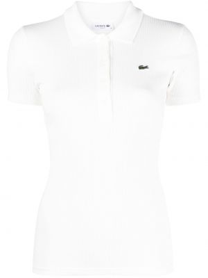 Pamučna polo majica Lacoste bijela