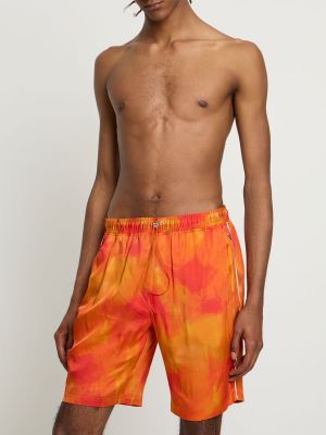 Kratke hlače iz viskoze Ahluwalia oranžna