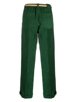 Rovné kalhoty Alysi zelené
