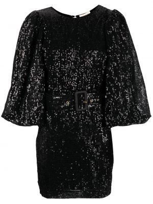 Czarna sukienka mini z cekinami Bytimo
