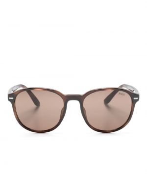 Průsvitné sluneční brýle Polo Ralph Lauren hnědé