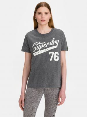 T-krekls Superdry pelēks