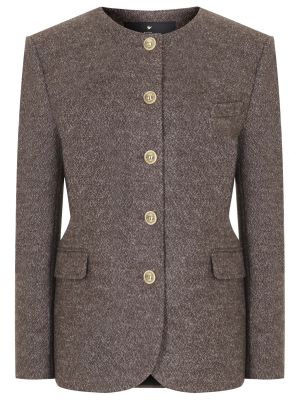 Шерстяной пиджак Maison Bohemique коричневый