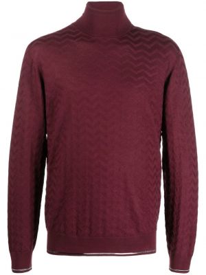 Sweter wełniany Missoni czerwony
