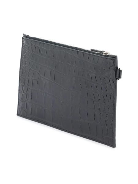 Bolso clutch con estampado Versace negro