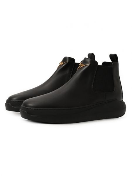 Кожаные ботинки челси Giuseppe Zanotti Design черные