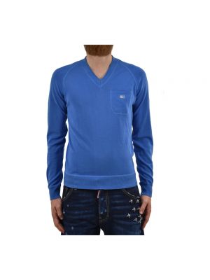 Sweter bawełniany Dsquared2 niebieski
