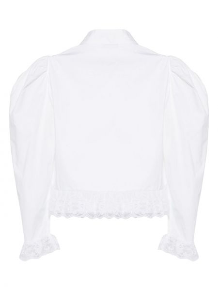 Bluzka bawełniana koronkowa Batsheva biała