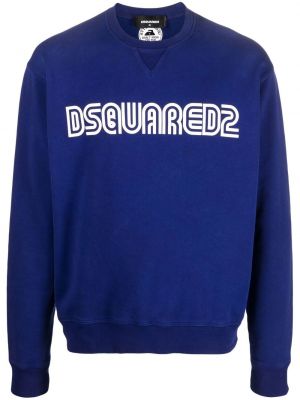Sweatshirt mit rundem ausschnitt Dsquared2 blau