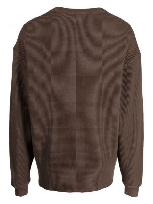 Strick pullover aus baumwoll Ymc braun