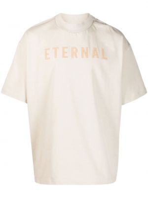 T-shirt aus baumwoll mit print Fear Of God beige