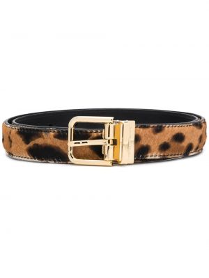 Cinturón con estampado leopardo Dolce & Gabbana