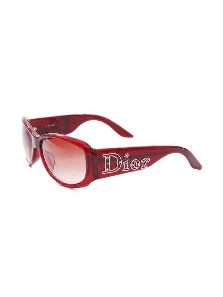 Okulary przeciwsłoneczne Christian Dior Pre-owned czerwone