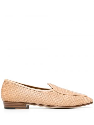 Skinn loafers Baudoin & Lange brun